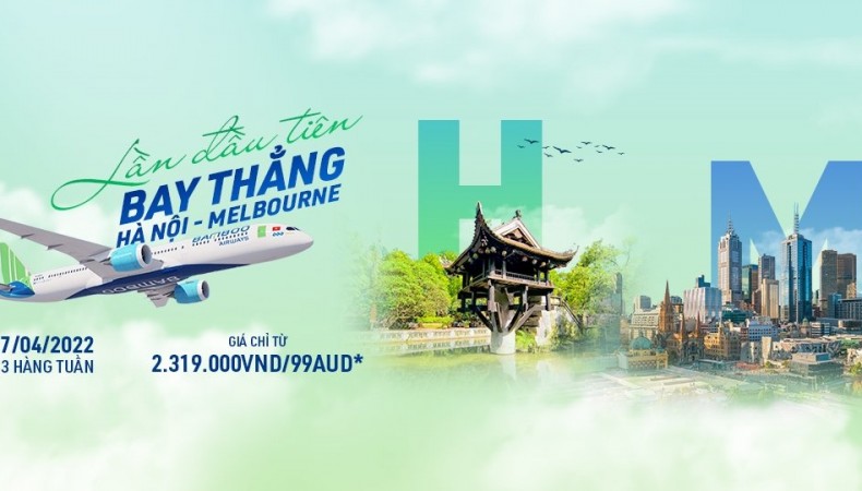 Mở bán vé bay thẳng Hà Nội – Melbourne