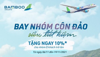 BAMBOO AIRWAYS GIẢM GIÁ ĐƯỜNG BAY CÔN ĐẢO