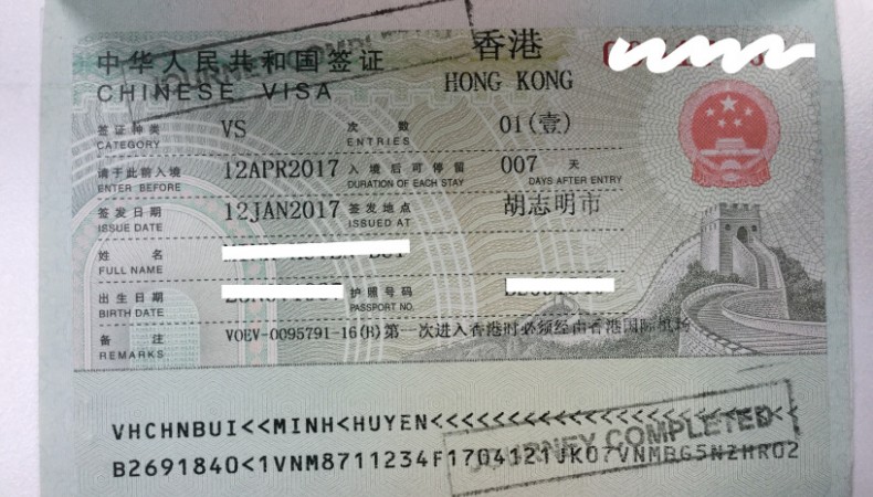 Visa Du Lịch Hong Kong 