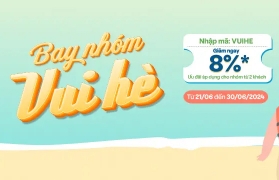 BAY NHÓM GIÁ HỜI - GIẢM NGAY 8%