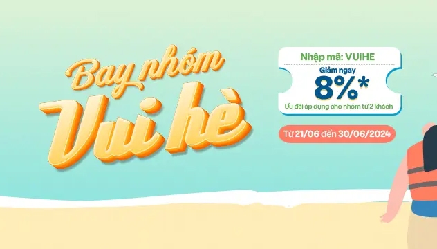 BAY NHÓM GIÁ HỜI - GIẢM NGAY 8%